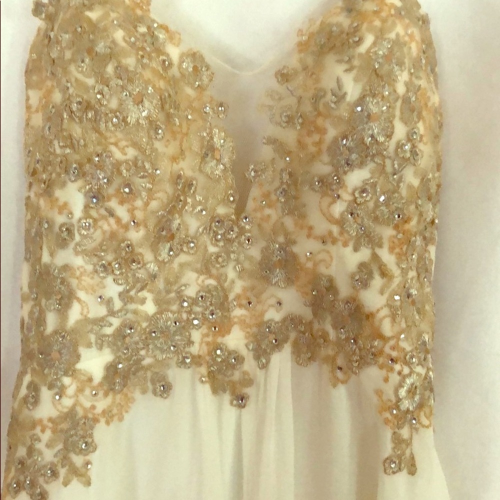 White- with Silver and Gold embellishment